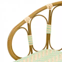 Fauteuil confort aspect bois