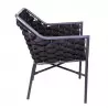 Fauteuil extérieur cordes pour terrasse professionnelle