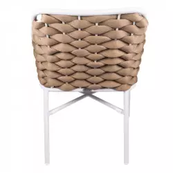 Fauteuil en aluminium et cordage