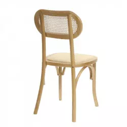 Chaise de réception en bois clair