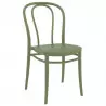 Chaise de bar en polypro vert olive