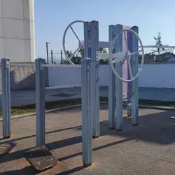 Parcours sportif ainés en acier et bois Parcours sportif ainés en acier et bois