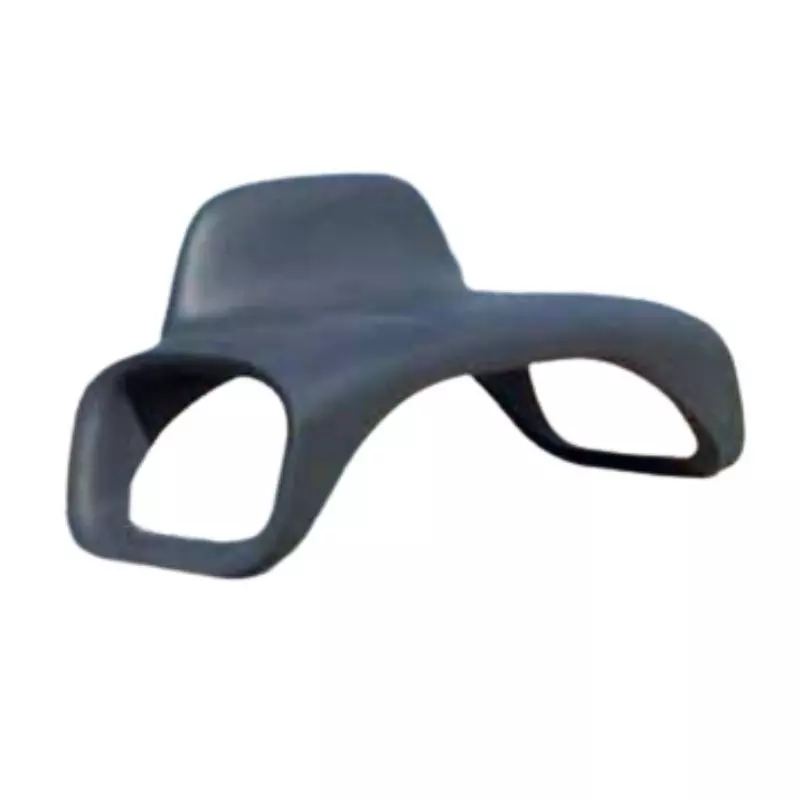 Banc design en polyéthylène anthracite pour collectivité