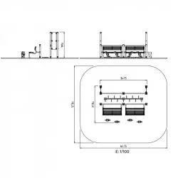 Dimensions du parcours sportif pour séniors