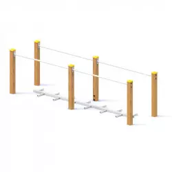 Équipement sportif plein air barres parallèles pour personnes âgées