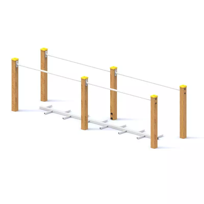 Équipement sportif plein air barres parallèles pour personnes âgées