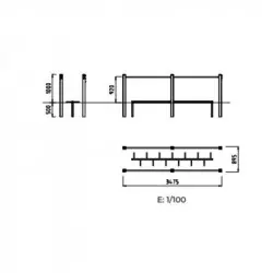 Dimensions de l'agrès sportif extérieur