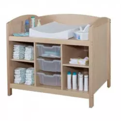 Meuble à langer avec matelas pour l'aménagement crèche
