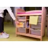 Meuble pour aménagement crèche avec casiers