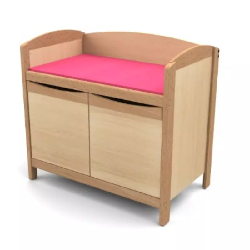 Meuble de change avec portes pour crèche