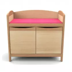 Meuble à langer pour crèche avec rangement