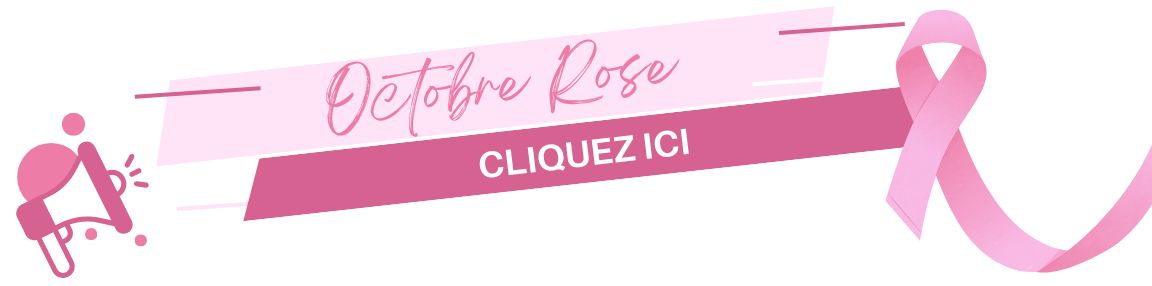 Octobre rose drapeau sur hampe