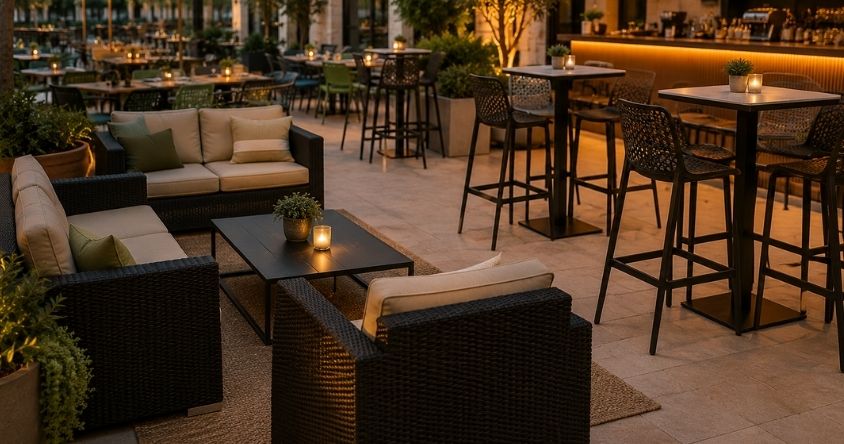 mobilier chr salon lounge
