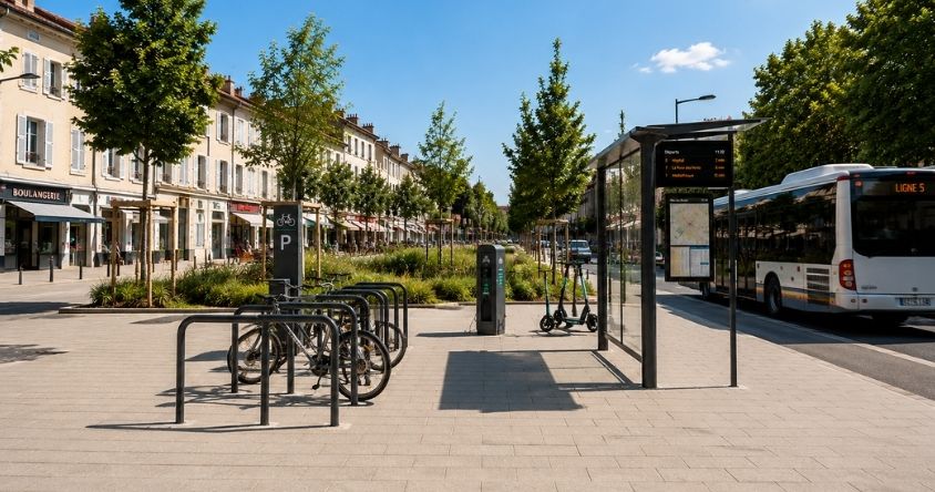mobilier pour mobilité douce