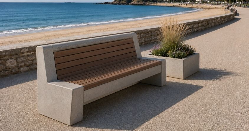 mobilier urbain bord de mer