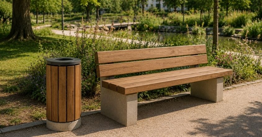 mobilier urbain pour espace vert